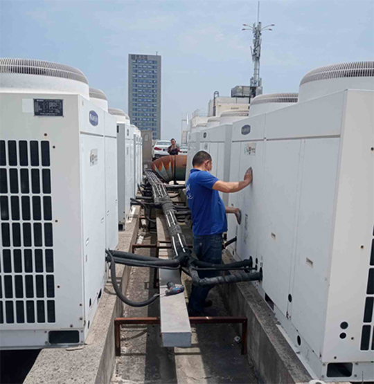 资中中央空调制热和不制冷系统维修方法